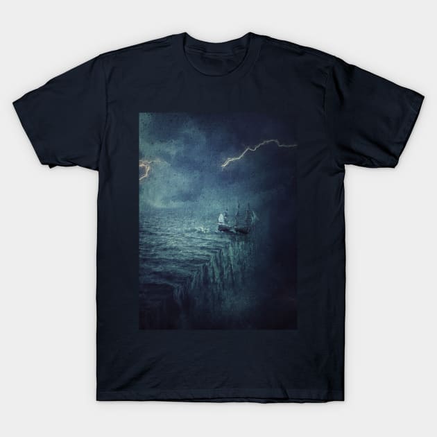 crashing ship T-Shirt by psychoshadow